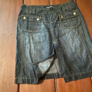 Cute London Jean lightweight cotton jean skirt